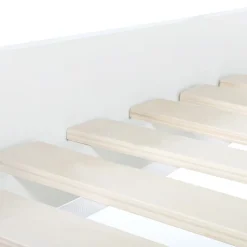 Lit simple scandinave 90 x 190 CM SOREN bois et blanc