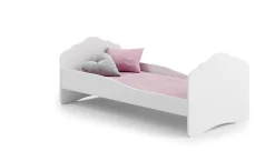 Lit simple Wave 140x70 - couleur blanche