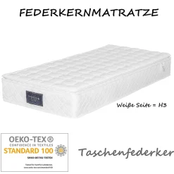 Lit simple 90x200 cm - Lit rembourré avec tête de lit capitonnée - Lin - Matelas Inclus - Gris-Beige