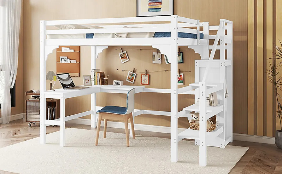 Lit Simple 90x200cm, Canapé-Lit, Éclairage Ambiant, Rangement, Naturel