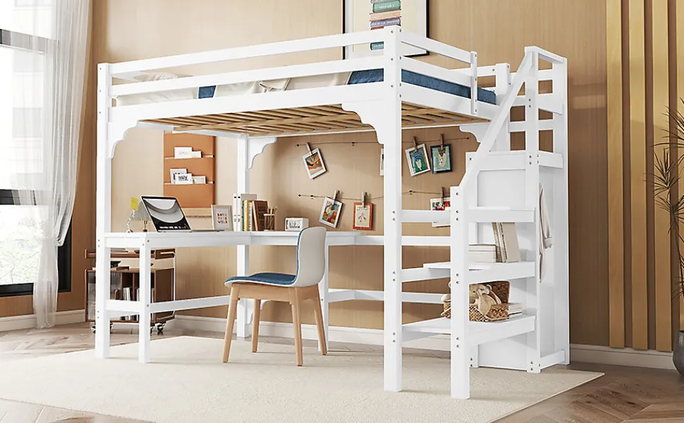 Lit Simple 90x200cm, Canapé-Lit, Éclairage Ambiant, Rangement, Naturel