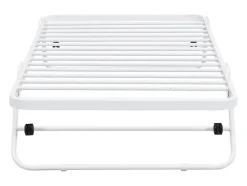 Lit sommier d'appoint pliant 90 x 190 cm - Métal - Blanc - ADONIS II