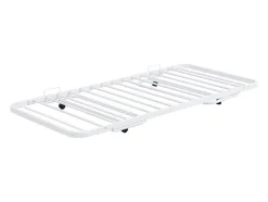 Lit sommier d'appoint pliant 90 x 190 cm - Métal - Blanc - ADONIS II
