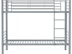 Lit superposé "ADAM" - 90 x 190 cm - Métal - Gris