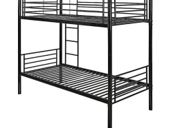 Lit superposé "ADAM" - 90 x 190 cm - Métal - Noir