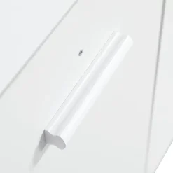 Lit superposé multifonction, avec protection, bureau, armoire, casiers, 2 casiers dans escalier, pin MDF, blanc, 90x200cm