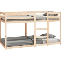 Lit superposé sans matelas 90x190 cm bois de pin massif