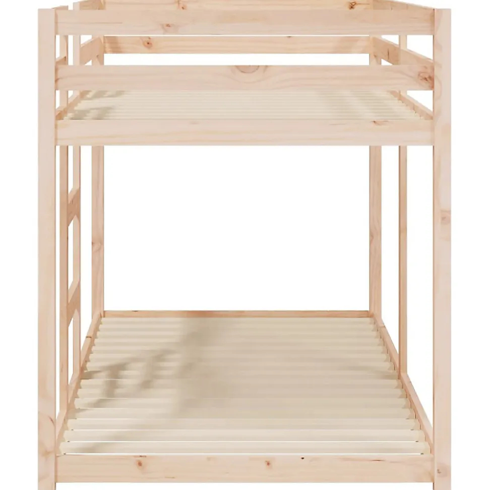 Lit superposé sans matelas 90x190 cm bois de pin massif