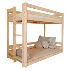 Lit superpose 90x200 au sol sommiers inclus Anaëlle Bois