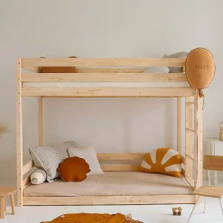 Lit superpose 90x200 au sol sommiers inclus Anaëlle Bois