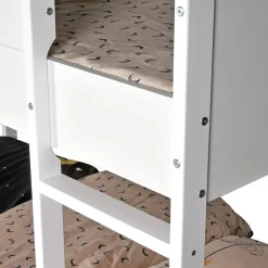 LIT SUPERPOSE 90x190 BOB + 2 SOMMIERS / Blanc