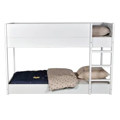 LIT SUPERPOSE 90x190 BOB + 2 SOMMIERS / Blanc