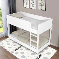 LIT SUPERPOSE 90x190 BOB + 2 SOMMIERS / Blanc