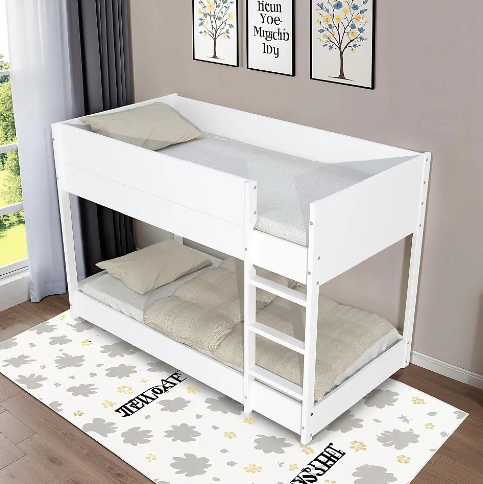 LIT SUPERPOSE 90x190 BOB + 2 SOMMIERS / Blanc