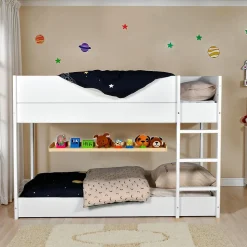 LIT SUPERPOSE 90x190 BOB + 2 SOMMIERS / Blanc