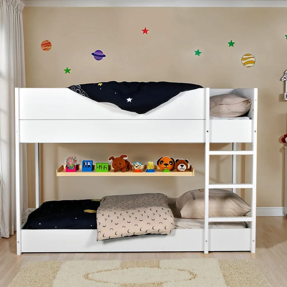 LIT SUPERPOSE 90x190 BOB + 2 SOMMIERS / Blanc