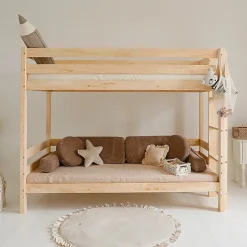 Lit superpose 90x200 sommiers et tiroir inclus Anaëlle Bois