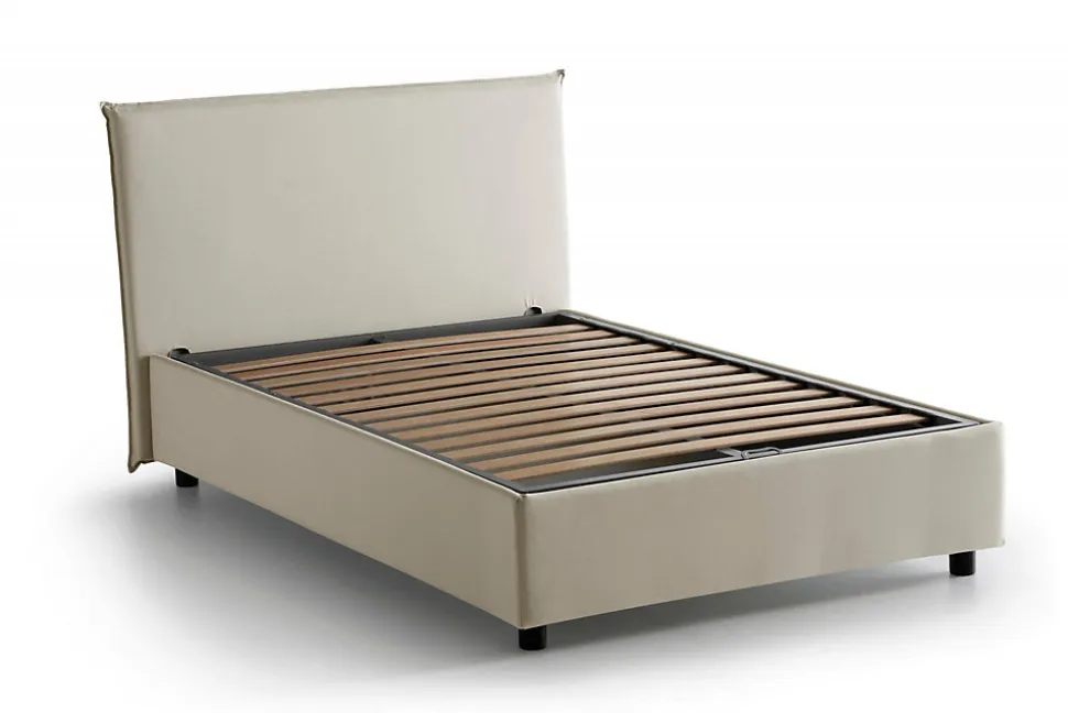 Lit talamo italia 205 x 135 x 95 cm en tissu de couleur