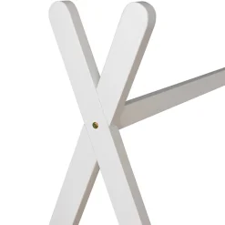 Lit tipi pour enfant 190x90cm blanc VALENTIN - HAPPY GARDEN