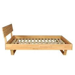 Lit 160x200 cm TAO + Sommier / Hêtre massif huilé