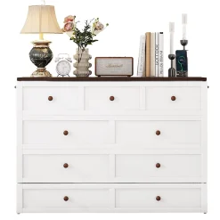 Lit 140x200 cm transformable en armoire, avec tiroirs de grande capacité, tête étagère et prises USB, blanc