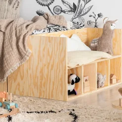 Lit 90x190 sommier et tiroir inclus Tristan Bois