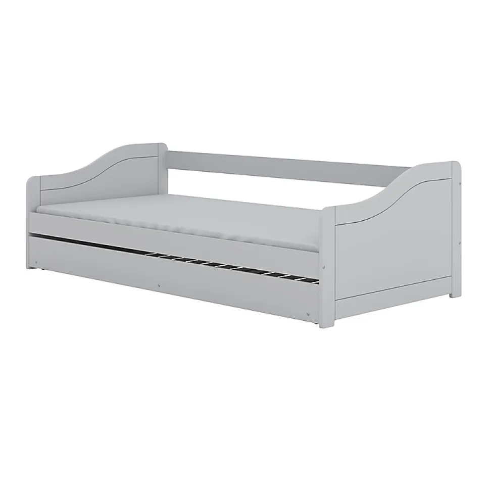 Lit 90x200 sommier et tiroir inclus Kocot Kids Allison Blanc