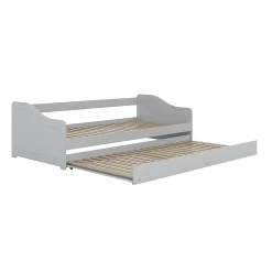 Lit 90x200 sommier et tiroir inclus Kocot Kids Allison Blanc