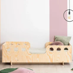 Lit 90x200 sommier inclus Anaïs Bois