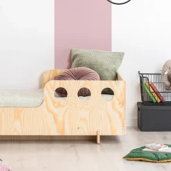 Lit 90x200 sommier inclus Anaïs Bois