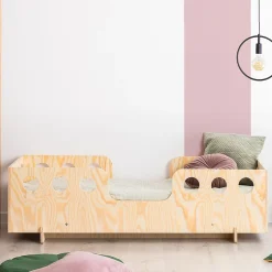 Lit 90x190 sommier inclus Anaïs Bois