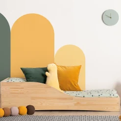 Lit 90x200 sommier inclus Ludmilla Bois