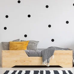 Lit 90x190 sommier inclus Maxine Bois