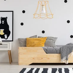 Lit 90x190 sommier inclus Maxine Bois