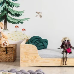 Lit 90x190 sommier inclus Noelie Bois