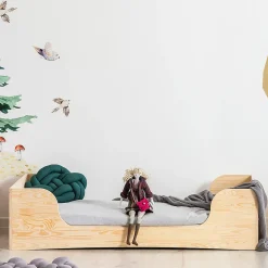 Lit 90x190 sommier inclus Noelie Bois