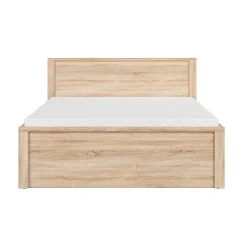 Lit 160x200 tête de lit haut Soren Bois