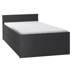 Lit 90x200cm avec lit gigogne Vox Young User Noir