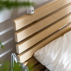 Lit 120x200cm tête ajouree Vox Nature Bois