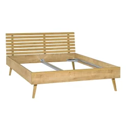 Lit 120x200cm tête ajouree Vox Nature Bois
