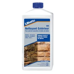 Lithofin MN Nettoyant exterieur - Nettoyant Pour Pierre Naturelle 1L