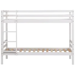 Lits superposés pour enfants 190x90cm blanc AMBRE - HAPPY GARDEN