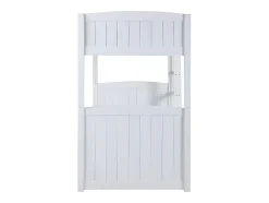 Lits superposés séparables ANCHISE II - 2 x 90 x 190 cm - Avec rangements - Pin blanc