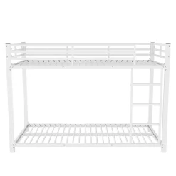 Lits Superposés 90x200cm Fer Blanc Blackcolors