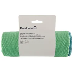 Lot 5 chiffons de nettoyage écaille de poisson GoodHome jaune, vert et bleu L.16 x l.16cm