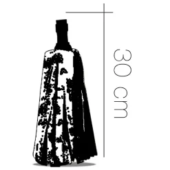 Lot 2 mop, serpillère à frange pour balai, recharge vadrouille, tête de rechange, de balai en microfibre super absorbante- H 30 cm