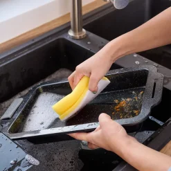 Lot 10 éponges à récurer anti-rayures L.13 x l.3.5 x ep.7 cm