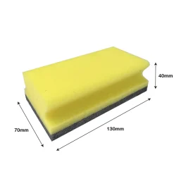 Lot 10 éponges à récurer anti-rayures L.13 x l.3.5 x ep.7 cm