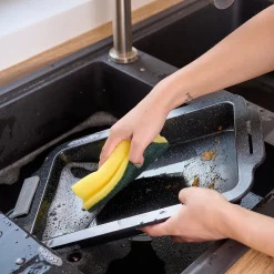 Lot 3 éponges à vaisselle à récurer L.13 x l.4.5 x ep.9 cm