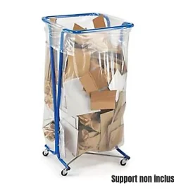 Lot 500 sacs poubelle à déchet Rouleaux de 20L 30L 50L 100L 110L 130L Litres Taille - 110L-TRANSP